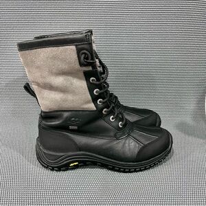UGG Adirondack Shearling Lined Winter Snow Boots Waterproof Womens Size 10 Black